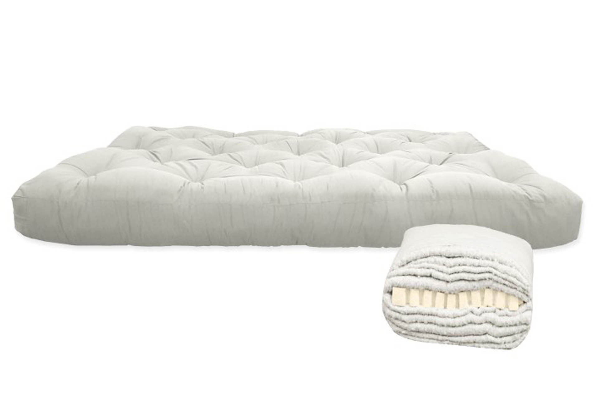 Futón algodón y 4 cm látex, 90x200x14