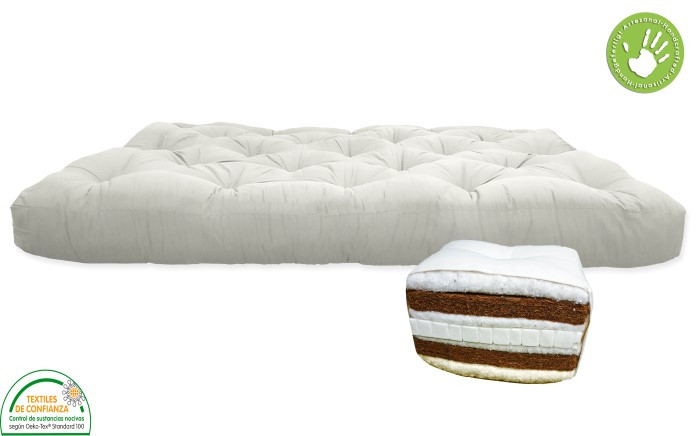 Futon Premium, futón de coco con una capa de látex