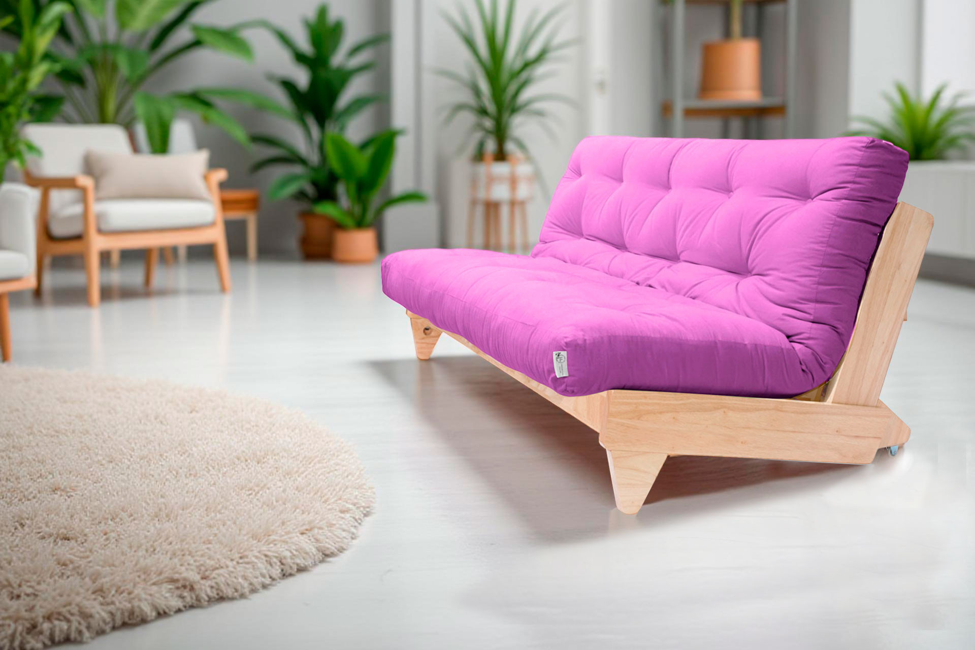 Sofá cama Zúrich con futón de color