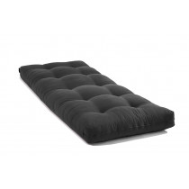 Futón Algodón Negro 80x200x13cm + Funda Roja + 2 cojines con funda Roja - OUTLET Producto NUEVO por cierre de almacén, CÓMPRALO YA!